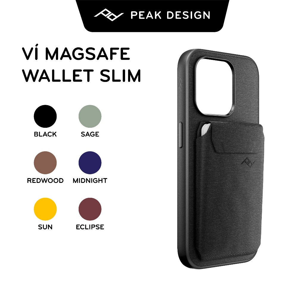 Ví MagSafe Gắn Ốp Lưng Peak Design Wallet Slim