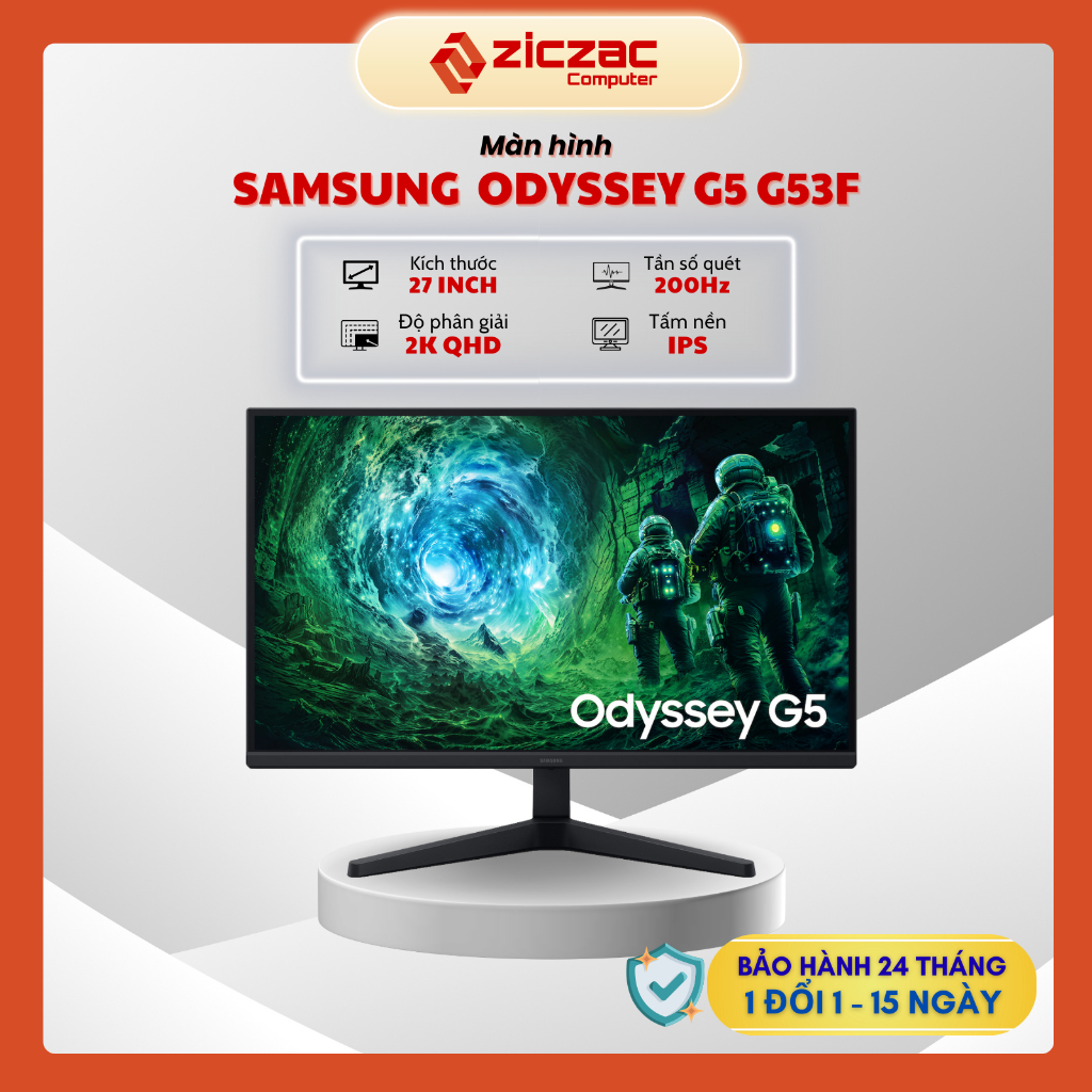 [Hỏa tốc HN] Màn hình 2K Samsung Odyssey G53F 200Hz 27 inch QHD IPS Gaming - BH 24th chính hãng | BigBuy360 - bigbuy360.vn