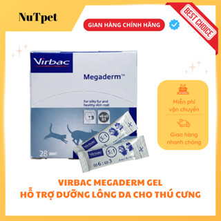 Gel dinh dưỡng cho chó mèo Megaderm 4ml, Giúp Mượt Lông, Da Và Giảm Ngứa, kích thích ngon miệng