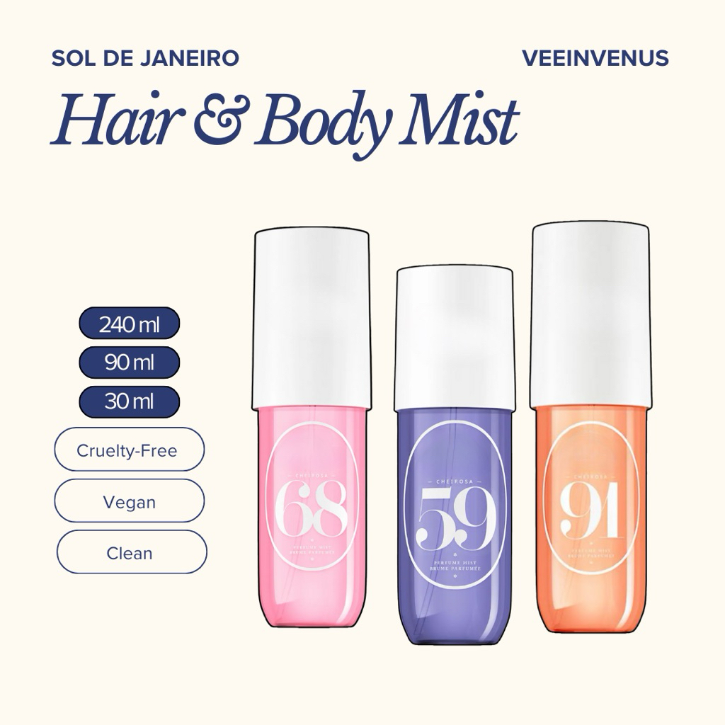 veeinvenus | Xịt thơm tóc & cơ thể 𝙎𝙤𝙡 𝙙𝙚 𝙅𝙖𝙣𝙚𝙞𝙧𝙤 Hair & Body Mist