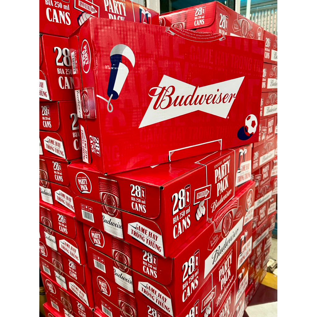 [CHÍNH HÃNG][PHIÊN BẢN 24 LON + TẶNG 4 LON] BIA BUDWEISER LON 250ml