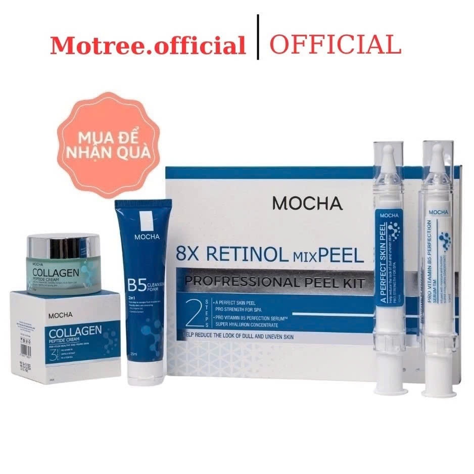 Peel da vi tảo Retinol Mix Peel MOCHA BEAUTY 10mlx2