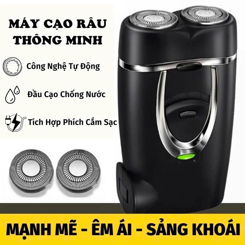 [ LK-188 ] Máy Cạo Râu Mini 2 Lưỡi Cạo Nổi - Máy Cạo Râu Đa Năng Đầu Cạo Chống Nước