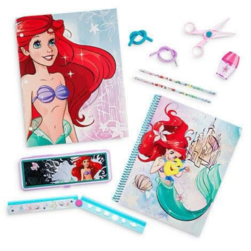 Bộ Văn phòng phẩm Ariel, bộ đồ dùng học tập nàng tiên cá Ariel công chúa Disney.