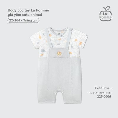 Body cộc tay La Pomme  - Bé trai/gái từ 5-13kg - Bodysuit ngắn tay họa tiết xinh xắn, thoáng mát, mềm mịn 3M - 18M