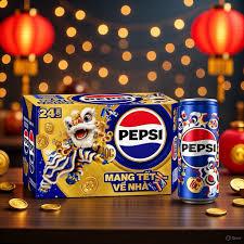 [VỈ 6 Lon Cao] Pepsi Cola 320ml - Pepsi 0 Calo Vị Chanh.