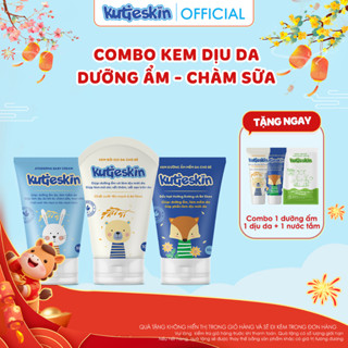 Bộ 3 sản phẩm kem bôi da Kutieskin cho Bé - KAM02+KAD10+KDD02