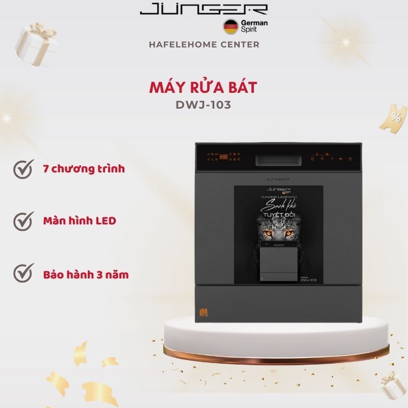 Máy rửa bát Junger Leopard DWJ-103 - Dễ Lắp Đặt Dễ Sử Dụng