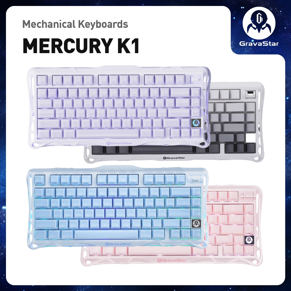 Bàn phím Gaming Gravastar Mercury K1 - Hàng chính hãng - Bảo hành 12 tháng