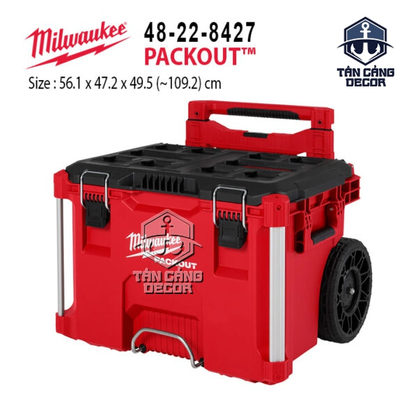Thùng Đựng Dụng Cụ Có Bánh Xe Milwaukee PACKOUT™ 48-22-8427 IP65