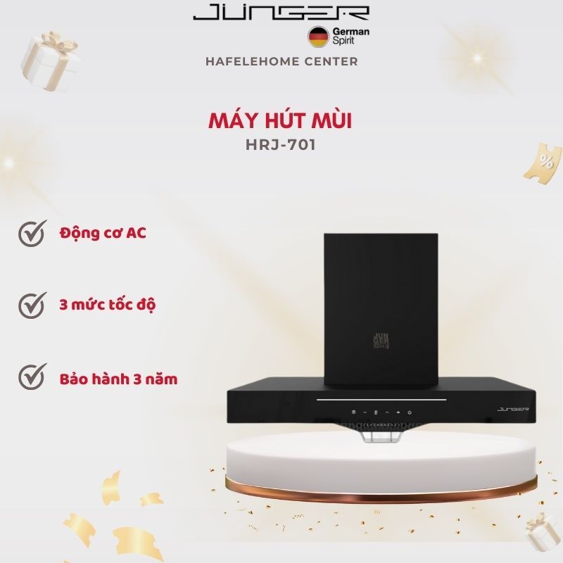 Máy hút mùi Junger HRJ-701 - Khử Mùi Nhanh Cho Gian Bếp