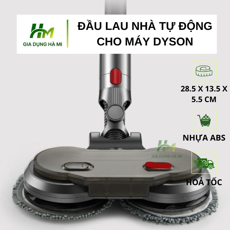 Đầu lau nhà tự động cho máy hút bụi đầu lau nhà khô ướt có ngăn chứa nước dyson v7 v8 v10 v1