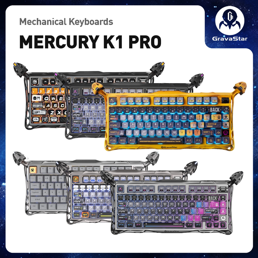 Bàn phím Gaming Gravastar Mercury K1 Pro - Hàng Chính Hãng