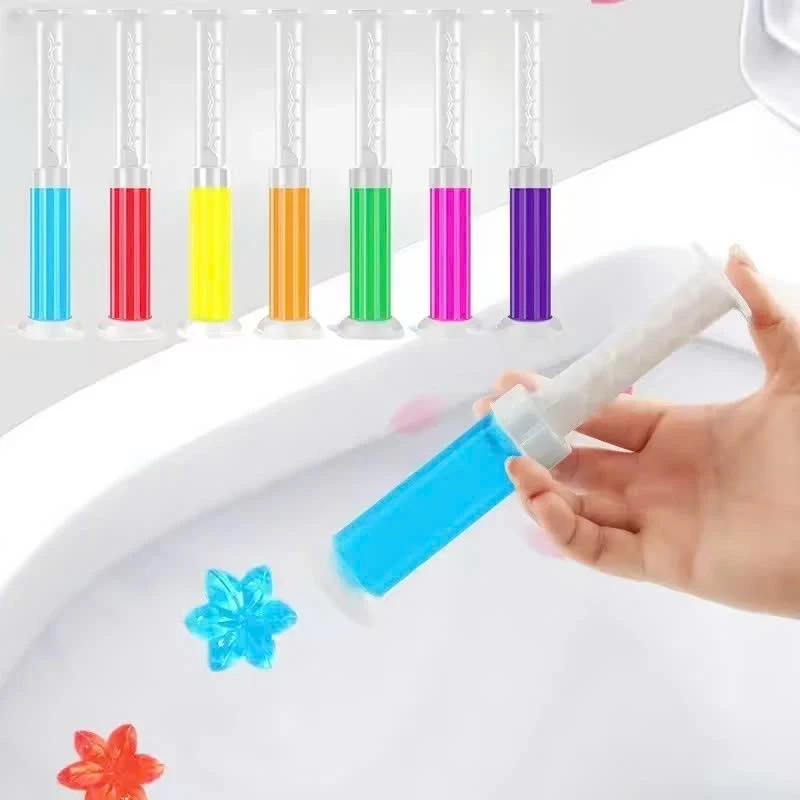 PVN33108 Gel thơm khử trùng, mùi bồn cầu dạng thạch hình bông hoa với 6 mùi thơm cho nhà vệ sinh