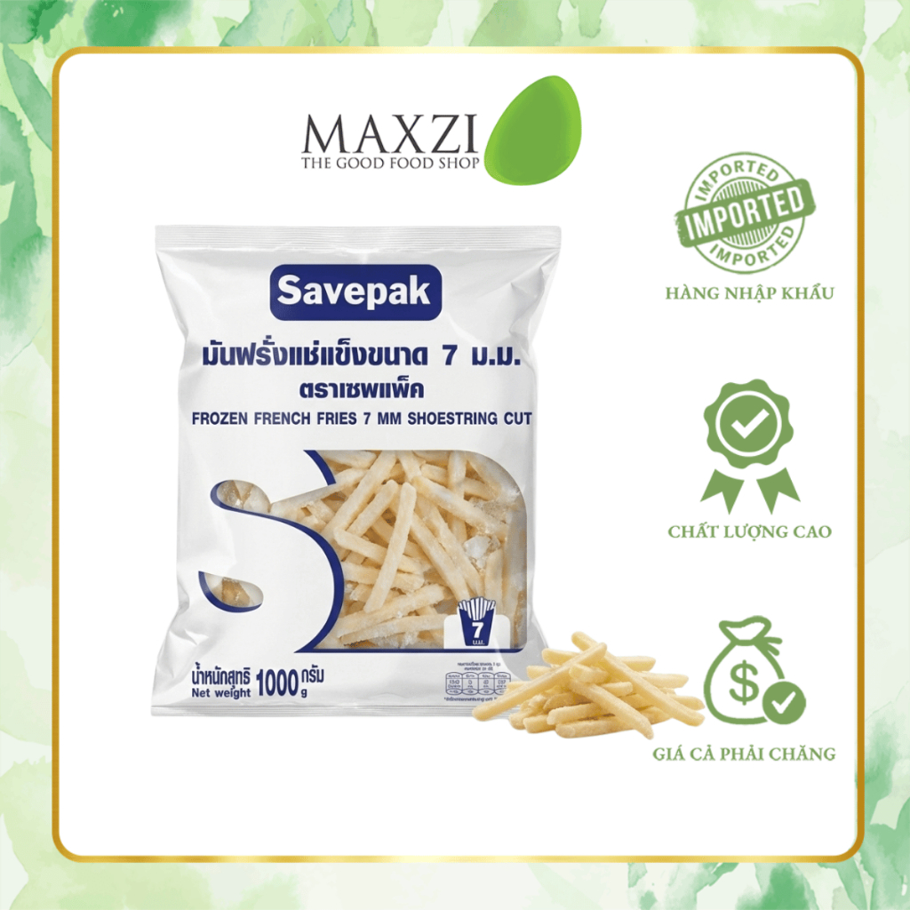 Khoai Tây Cắt Sợi 7mm 1kg - Potato Shoestring 7mm 1kg
