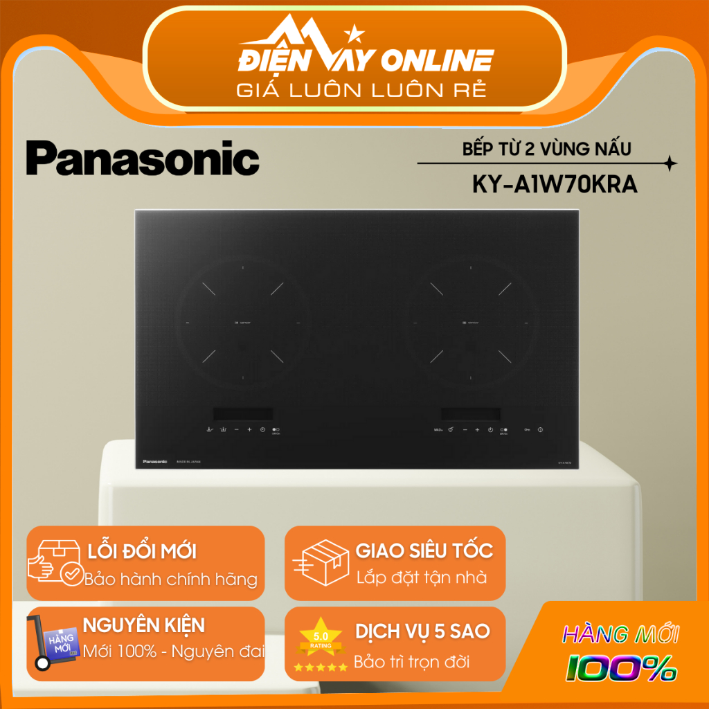 [CHÍNH HÃNG] Bếp từ đôi Panasonic KY-A1W70KRA - Xuất xứ Nhật Bản