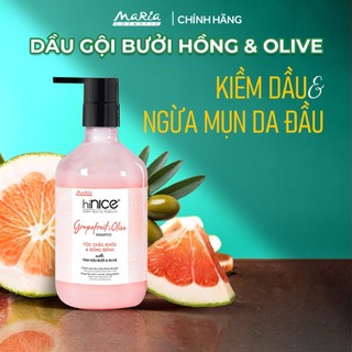 Dầu Gội Tinh Dầu Bưởi Hồng Và Olive hiNICE Grapefruit & Olive Shampoo Hỗ Trợ Giảm Mụn Da Đầu