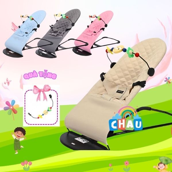 🎉𝑴𝒊𝒆̂̃𝒏 𝑺𝒊́𝒑🎉Ghế nhún chuẩn hãng⚡tặng thanh treo đồ chơi cho bé.
