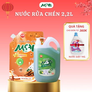 Nước Rửa Chén MORI Can 2.2KG, Túi 3,8L Siêu Sạch, An Toàn, Khử Mùi Hôi, Can Lớn Tiết Kiệm