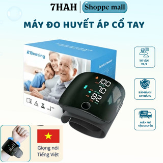 Máy đo huyết áp cổ tay YATASMART sạc pin cảm ứng màn hình sắc nét giọng nói tiếng việt bảo hành 12 tháng