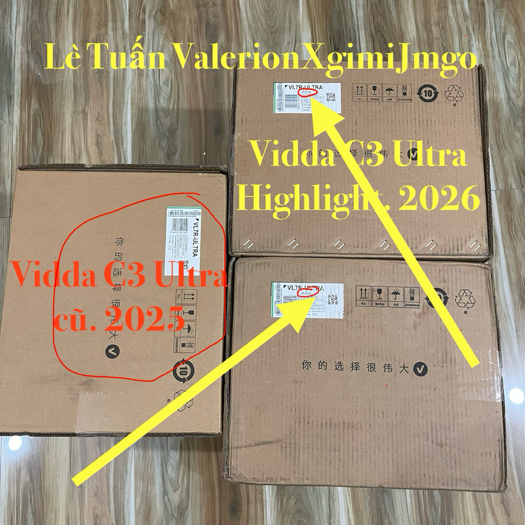 Máy Chiếu Vidda C3 Ultra Highlight phiên bản mới nhất 2026 nâng cấp của C3 Ultra cũ 2025, C3Pro,C3S,