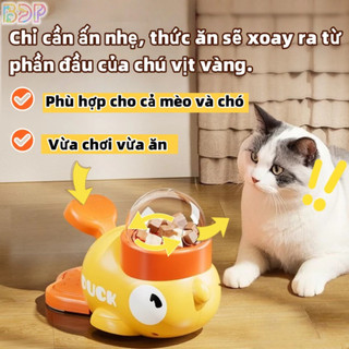 Đồ chơi tương tác cho chó mèo vịt vàng, Feeder Toy Ăn Chậm, Vận Động, Giảm Buồn Chán MXP0125