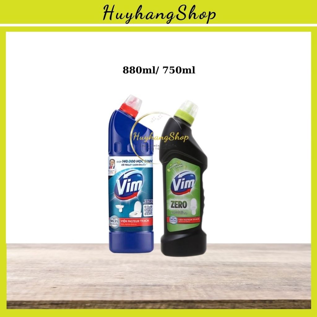 Nước Tẩy bồn cầu Vim diệt khuẩn 880ml, Vim Zero 700ml | Huyhangshop