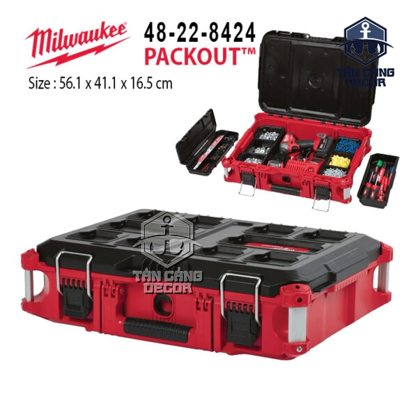 Thùng Đựng Dụng Cụ Milwaukee PACKOUT™ 48-22-8424