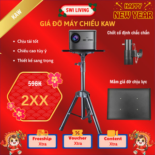 Giá đỡ máy chiếu KAW/SWI 1m65 chính hãng giá rẻ, hợp kim nhôm siêu chắc chắn, đa năng sang trọng