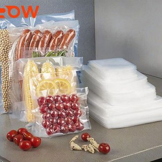 50 Túi hút chân không thực phẩm túi hút chân không 1 mặt nhám dùng cho tất cả các máy hút chân không foodsaver