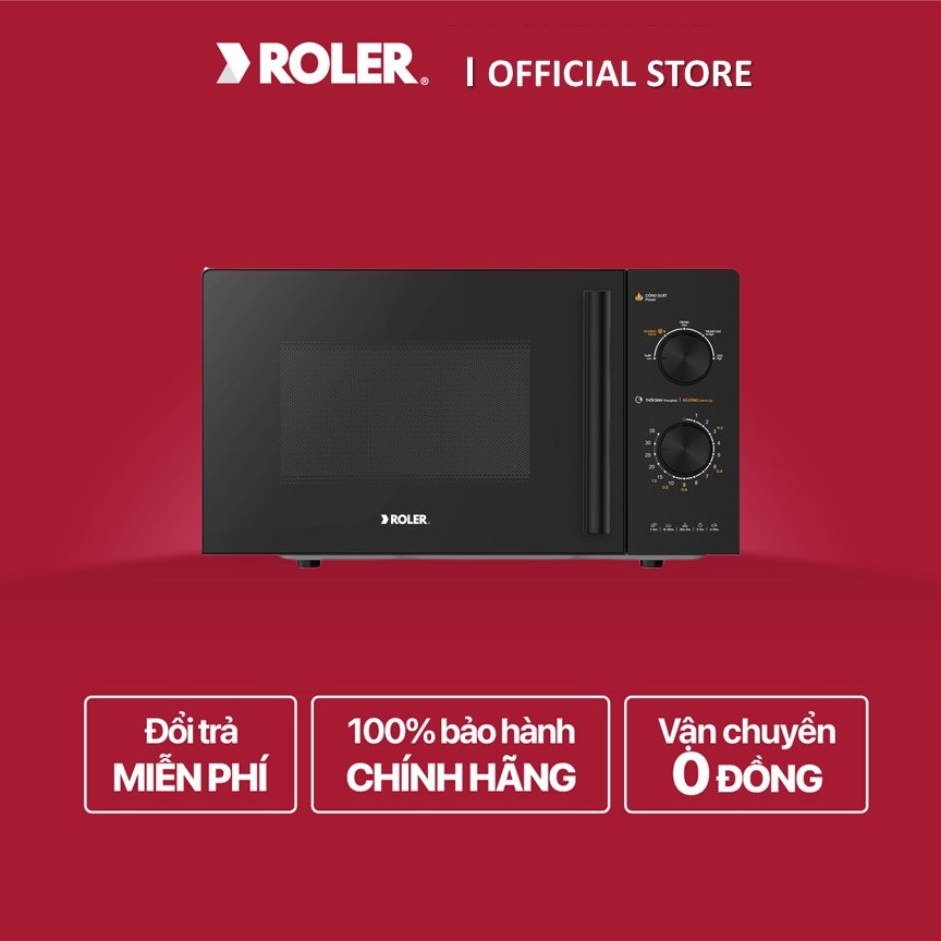 [ROLER OFFICIAL] Lò vi sóng Roler RM-3133B (20 Lít, 700W) - BH chính hãng,Ship 0đ