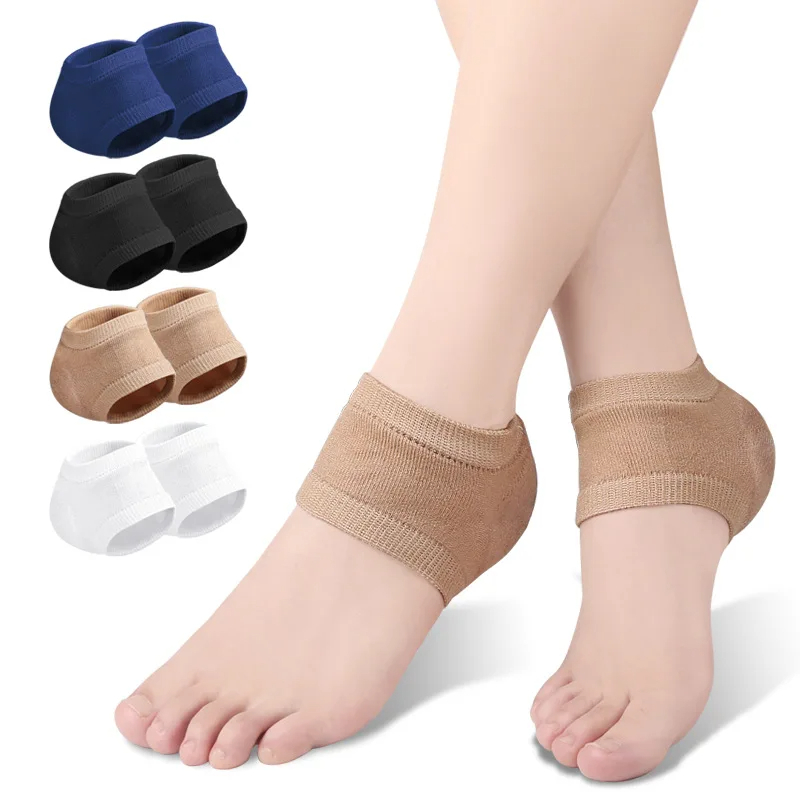 Silicone Protector Sleeve Heel Pads Heel Cups Plantar Fasciitis Support Feet Care Skin Repair Cushio