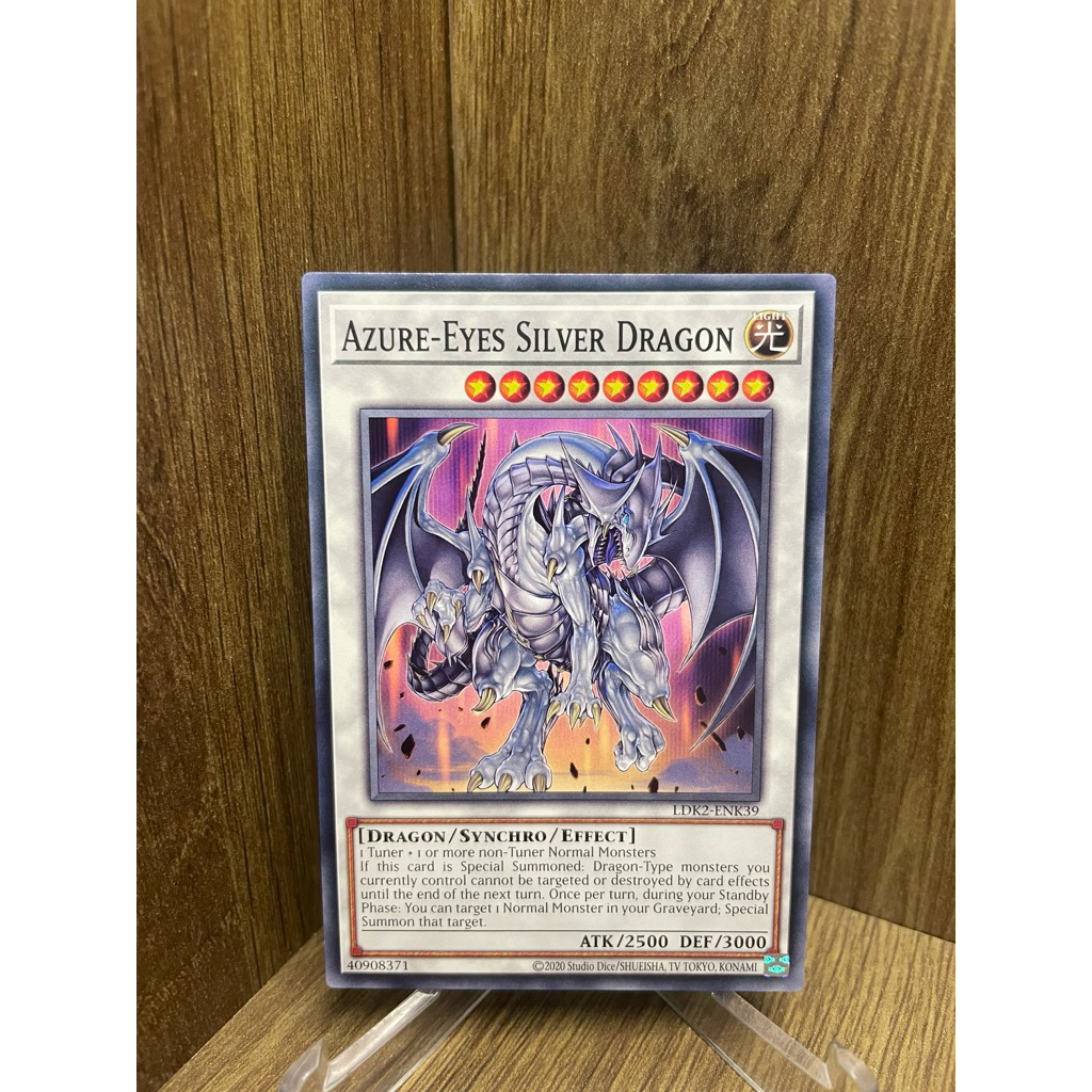 ( Thẻ bài Yu-Gi-Oh Chính Hãng ) Azure-Eyes Silver Dragon