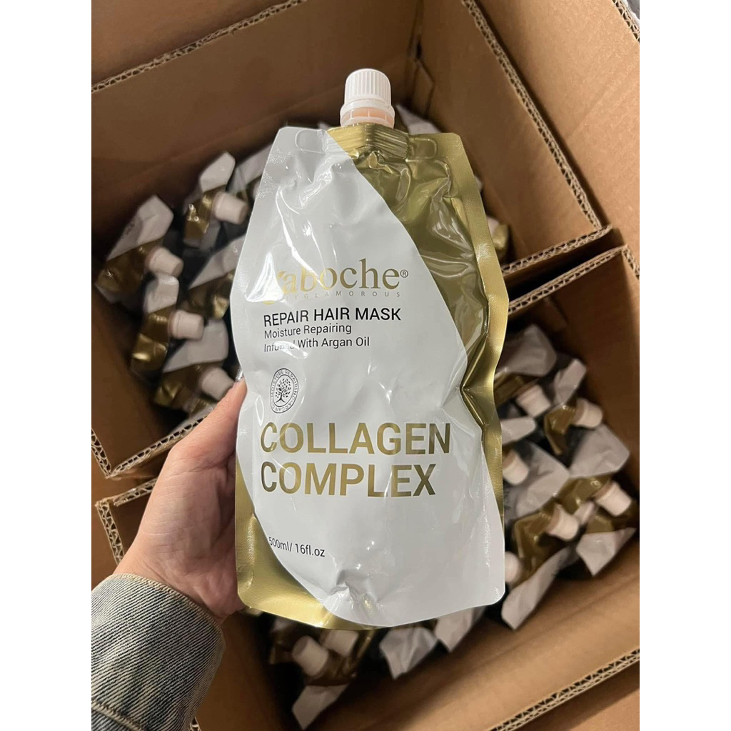 [Gaboche chính hãng] Kem hấp tóc kem ủ tóc phục hồi hư tổn Gaboche 500ml