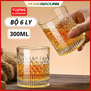 Bộ 6 ly 300ML Whisky thuỷ tinh Cao Cấp YUJING ( MÃ 3702 - 14 )