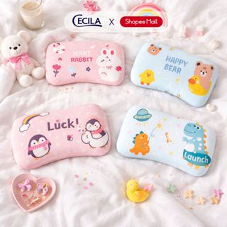 Gối cao su non cho bé 0-1-2-3-4-5-6 tuổi CECILA  thiết kế đục lỗ chống méo đầu, vỏ mát lạnh giúp bé ngủ ngon