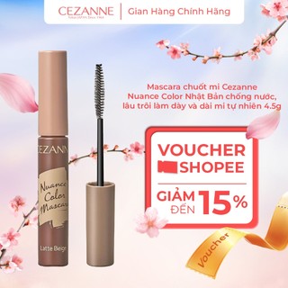 Mascara chống nước lâu trôi làm dày dài mi tự nhiên Cezanne Nuance Color Nhật Bản 4.5g