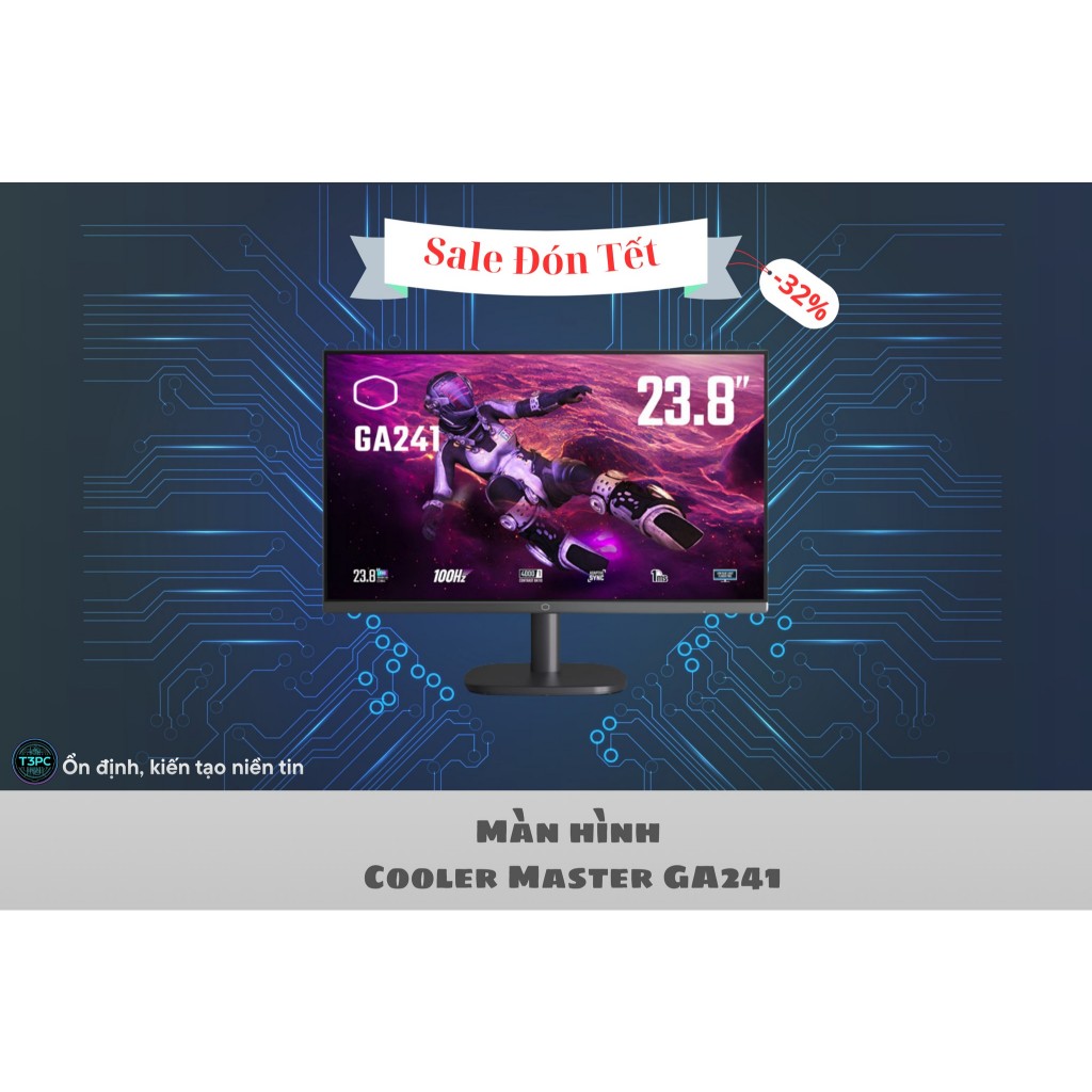 Màn hình Cooler Master GA241 (24 inch – FHD – VA – 100Hz – 1ms) chuyên game