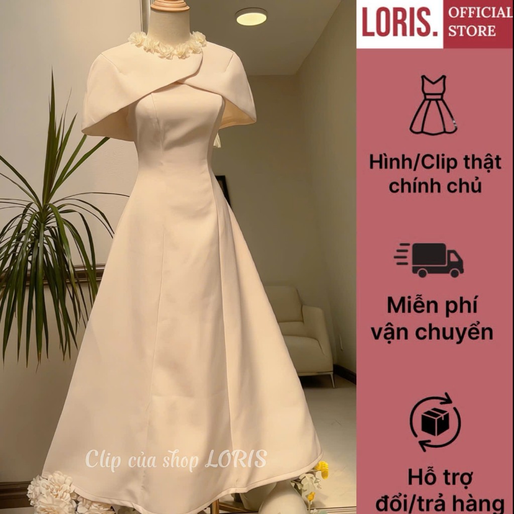 LORIS - Xuka dress, Đầm đi tiệc kèm khoác che tay