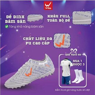 Giày Đá Bóng Nam Wika Hunter II Chính Hãng, Giày Đá Bóng Đinh TF Thế Hệ Mới Cao Cấp Đường Vân Nổi Bật Sắc Nét