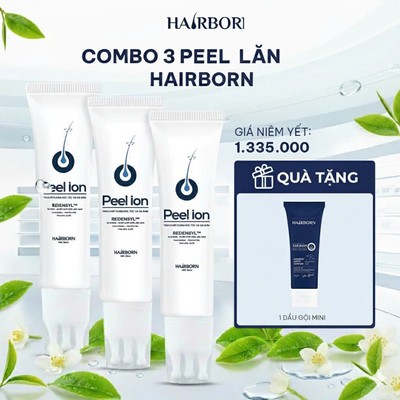 Combo 3 Tuýp Lăn Tóc Hairborn dung tích 60ml, Tinh Chất Dưỡng Tóc Chăm Sóc Tóc Dưỡng Tóc