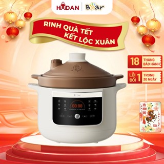 Nồi nấu chậm tử sa  Bear ESP-305LP 3L Đa Năng Ninh Hầm Nấu Cháo Trọn Vị Tiếng Việt bảo hành 18 tháng