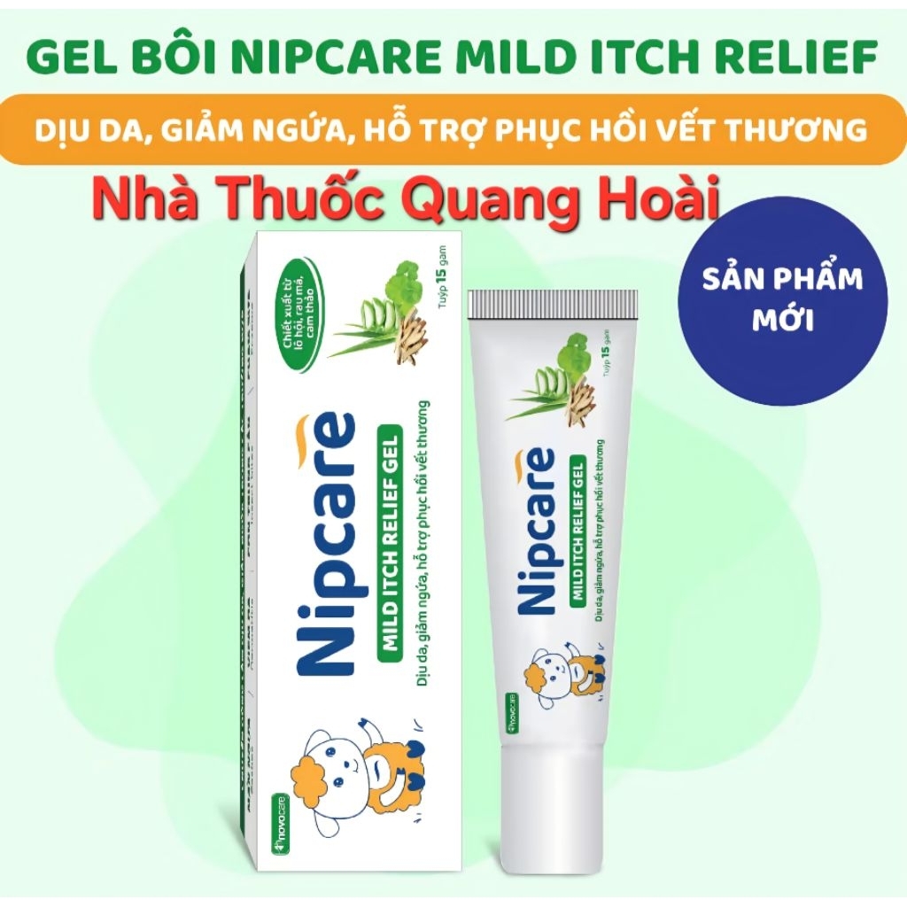 Gel bôi giảm viêm ngứa Nipcare 15g