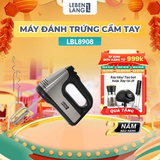 Máy đánh trứng Lebenlang LBL8908, trộn bột cầm tay 5 tốc độ, công suất lớn 400W, bảo hành 2 năm