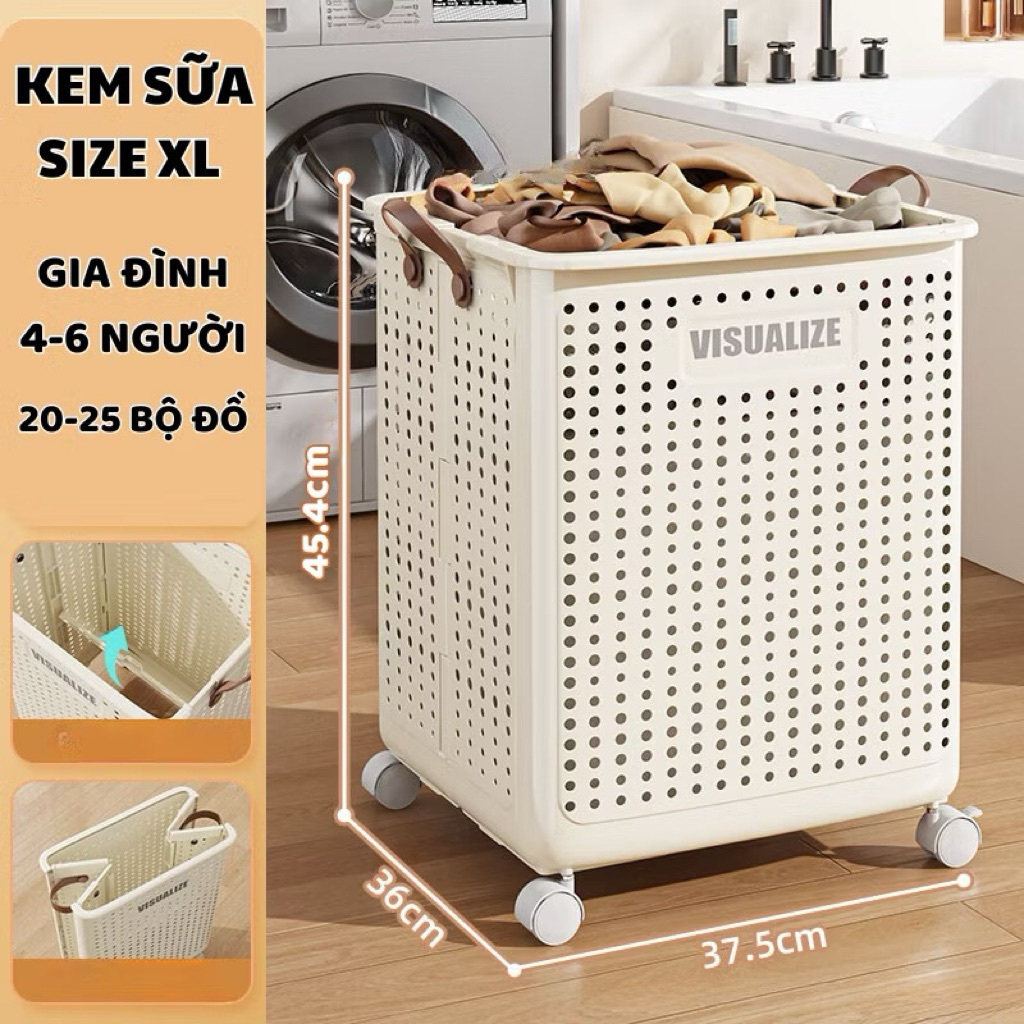 Giỏ đựng Quần Áo có bánh xe