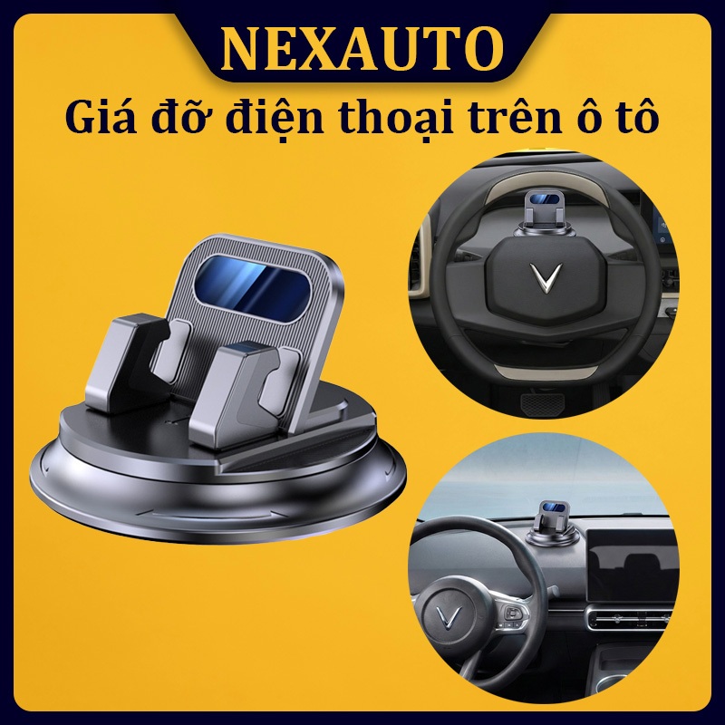 Giá đỡ điện thoại ô tô, lắp đặt trên taplo, chống rung giảm chấn, chắc chắn bền bỉ, không che khuất tầm nhìn. | BigBuy360 - bigbuy360.vn
