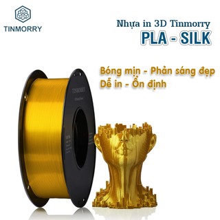 Nhựa In 3D PLA Silk TINMORRY 1.75mm 1KG - Bóng Như Lụa, Giả Kim Loại, Nhiều Màu