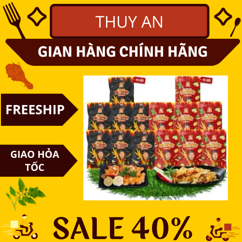 Combo 20 chiếc chân gà Bà Tuyết loại không xương chanh xả-loại cay