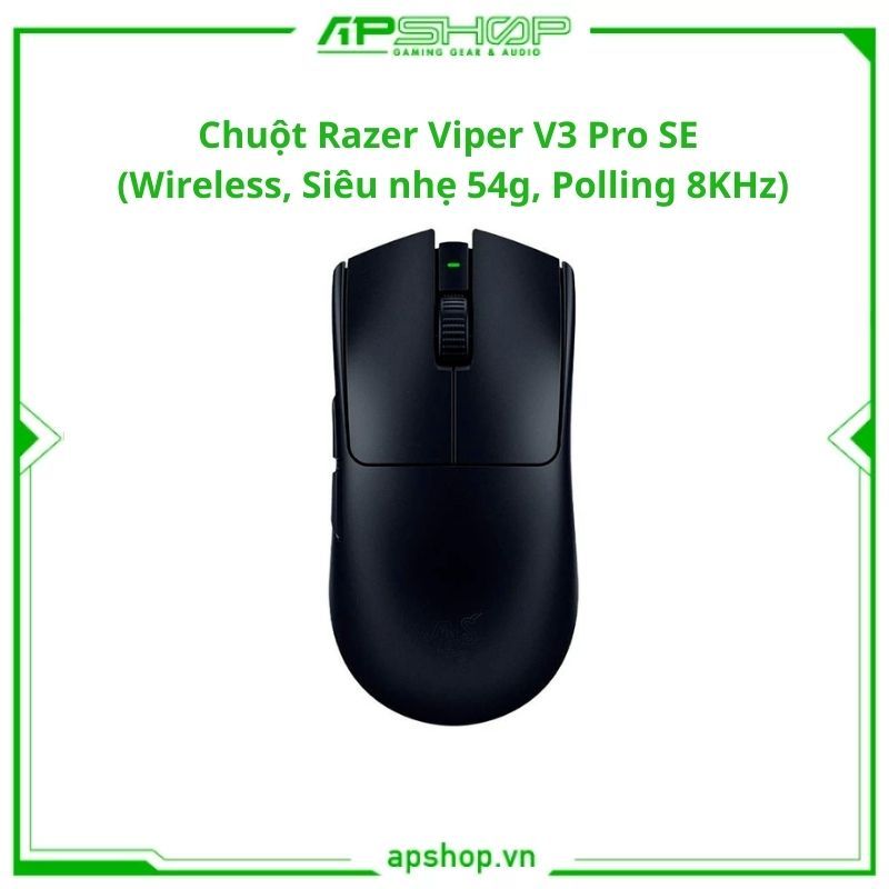Chuột Razer Viper V3 Pro SE (Wireless, Siêu nhẹ 54g, Polling 8KHz) | Chính hãng.