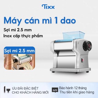 Tixx Máy cán mì Công suất 135W 1 lưỡi dao có điều chỉnh dày mỏng 9 cấp độ thuận tiện
